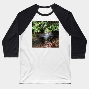 Quiet Mountain Stream Baseball T-Shirt